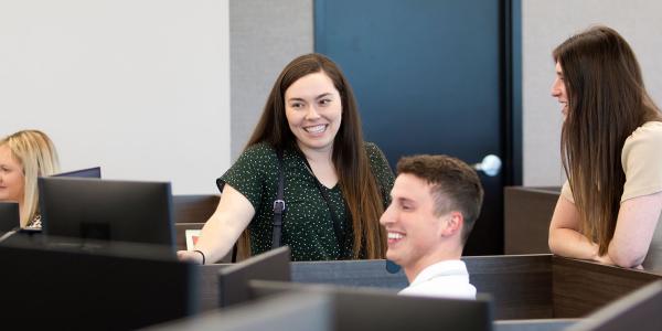 Shamrock employees working together 