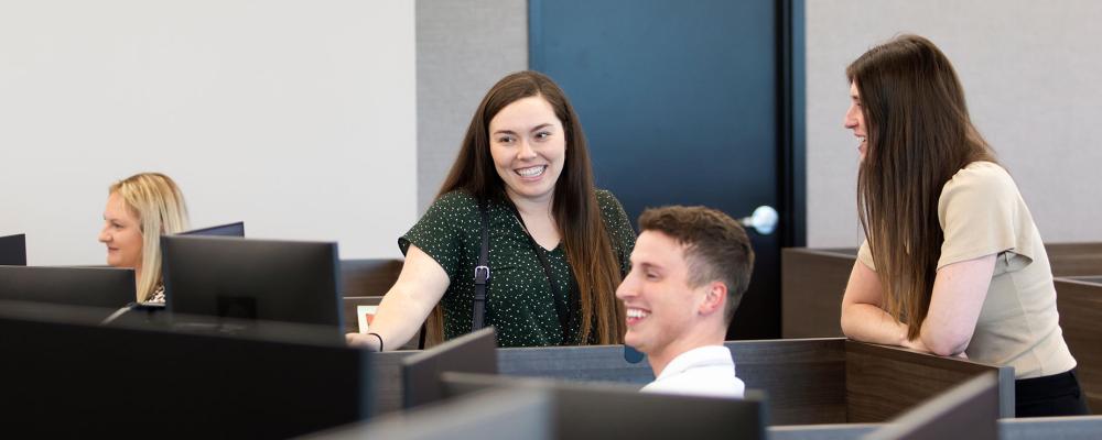 Shamrock employees working together 