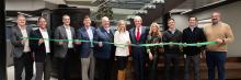 Shamrock ribbon cutting